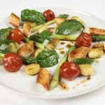Stekt kongekrabbe med gnocchi og asparges
